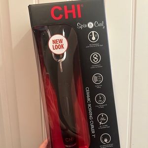 CHI Spin N Curl. Ceramic Rotating Curler 1”.